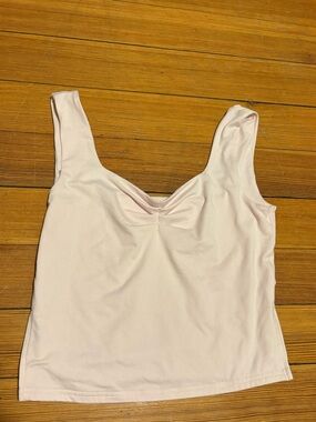 Light Pink Scoop Neck Tank Top